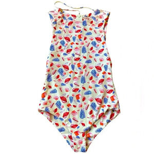 Free People FP Movement x Aila Blue Seashell Print One Piece Swimsuit Small